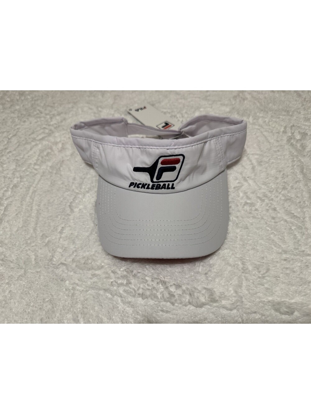 New Pickleball FILA sunvisor - White Sun Visor - Red under brim - NWT HB102